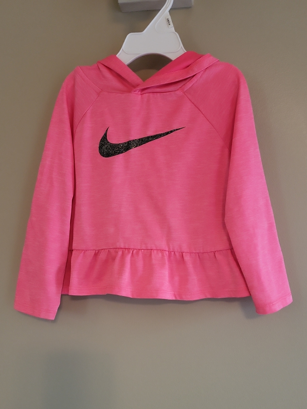 Nike pink hooded athletic top